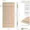 Ekena Millwork Rustic Four Board Joined Board-n-Batten Sandblasted Faux Wood Shutters, 22W x 32H, PR SHUBJS22X32SDPR - alternate 2